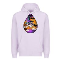 Lilac Hallowen Teardrop Premium Hoodie - LillyAllenDesigns