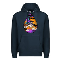 Navy Hallowen Teardrop Premium Hoodie - LillyAllenDesigns
