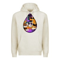Oatmeal Heather Hallowen Teardrop Premium Hoodie - LillyAllenDesigns