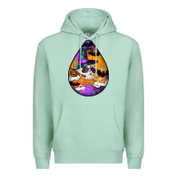 Seafoam Hallowen Teardrop Premium Hoodie - LillyAllenDesigns