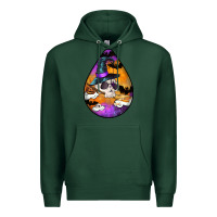 Sports Green Hallowen Teardrop Premium Hoodie - LillyAllenDesigns