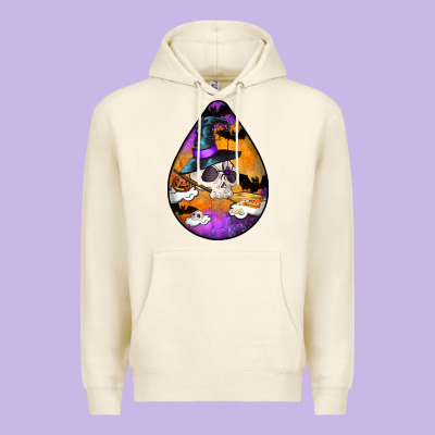 Hallowen Teardrop Premium Hoodie Designed By Lillyallendesigns