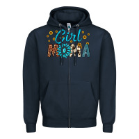Navy girl mama Zipper Hoodie - Artiststas