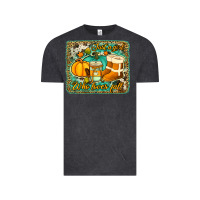 Vintage Black just a girl who loves fall background Vintage Tee - Jasminsmagicworld