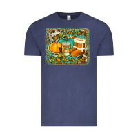 Vintage Denim just a girl who loves fall background Vintage Tee - Jasminsmagicworld