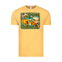 Vintage Mustard just a girl who loves fall background Vintage Tee - Jasminsmagicworld