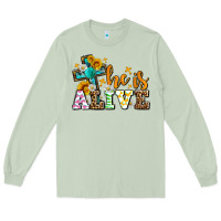 Matcha Easter Day He is alive with cross Long Sleeve Tee - OliviaCreatesArt
