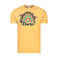 Vintage Mustard nurse rainbow Vintage Tee - CowGirlArtShop