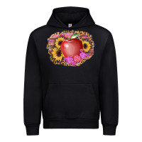 Black apple sunflower back to school background Urban Hoodie - AdoDesignShop