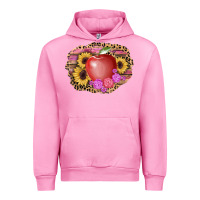 Fuchsia Pink apple sunflower back to school background Urban Hoodie - AdoDesignShop