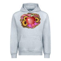 Heather Grey apple sunflower back to school background Urban Hoodie - AdoDesignShop