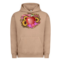 Pigment Burro apple sunflower back to school background Urban Hoodie - AdoDesignShop