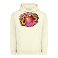 Pigment Pistachio apple sunflower back to school background Urban Hoodie - AdoDesignShop