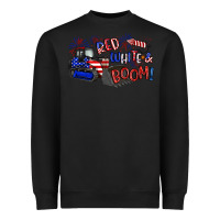 Black red white and boom Heavyweight Sweatshirt - Artiststas