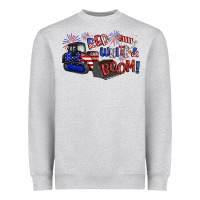 Heather Grey red white and boom Heavyweight Sweatshirt - Artiststas