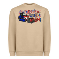 Red White And Boom Heavyweight Sweatshirt | Teevron