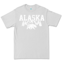 Dove Grey Alaska Mountains Forest Hunting Usa Premium Tee - longCreatives
