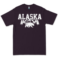 Plum Alaska Mountains Forest Hunting Usa Premium Tee - longCreatives