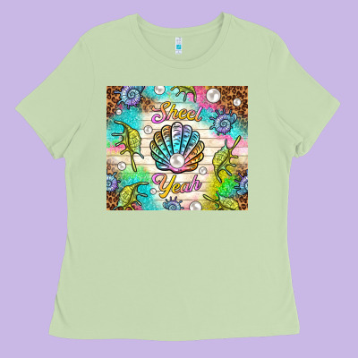 Shell Yeah Ladies Tee Designed By Tumblerdesignbyshophia