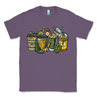 Lavender Army coffee cups 4th of july Classic Tee - HowdyJamesFarm