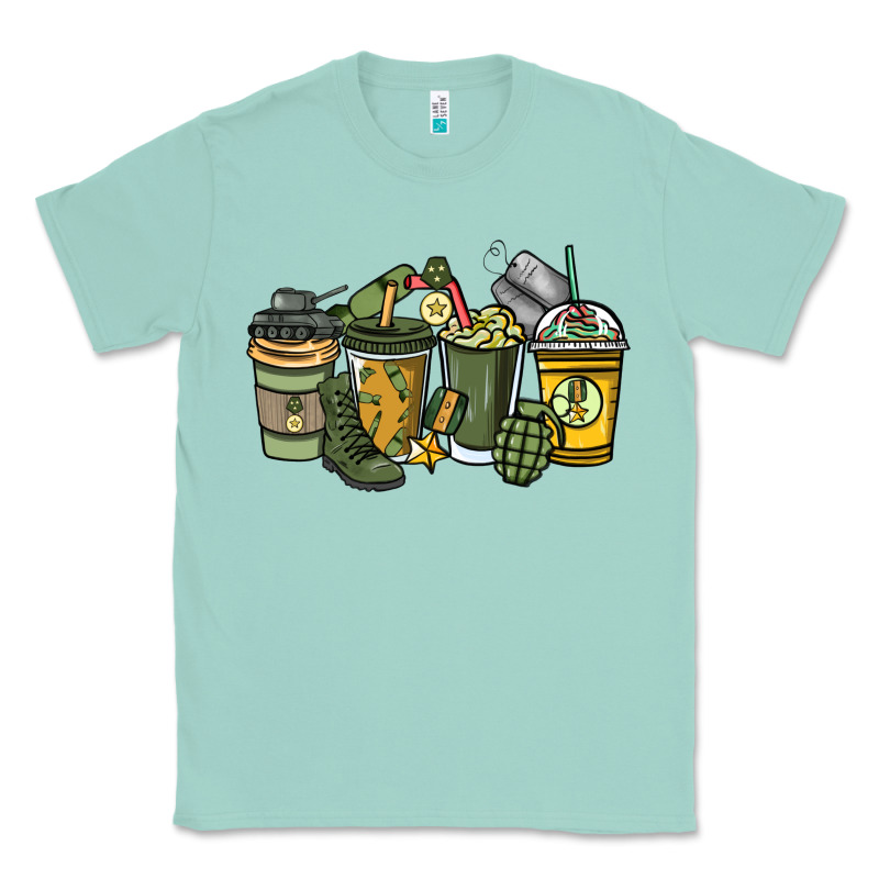 Army Coffee Cups 4th Of July Classic Tee by HowdyJamesFarm | Teevron