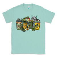 Seafoam Army coffee cups 4th of july Classic Tee - HowdyJamesFarm