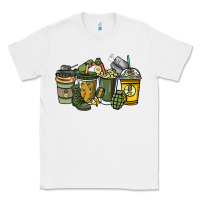 White Army coffee cups 4th of july Classic Tee - HowdyJamesFarm