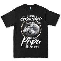 Black being grandpa is an honor being papa is priceless, gift dad Premium Tee - longCreatives