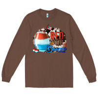 Chestnut Red White  Booze With Cowhide Background Long Sleeve Tee - Jasminsmagicworld