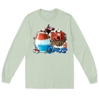 Matcha Red White  Booze With Cowhide Background Long Sleeve Tee - Jasminsmagicworld