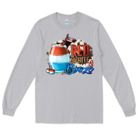 Moon Dust Red White  Booze With Cowhide Background Long Sleeve Tee - Jasminsmagicworld