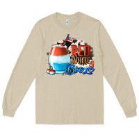 Mushroom Red White  Booze With Cowhide Background Long Sleeve Tee - Jasminsmagicworld