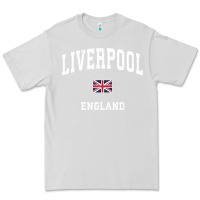 Dove Grey Liverpool England Vintage Athletic Sports Design Premium Tee - longCreatives