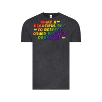 Vintage Black What a beautiful day to respect other people's Vintage Tee - CowGirlArtShop