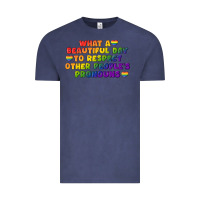 Vintage Denim What a beautiful day to respect other people's Vintage Tee - CowGirlArtShop