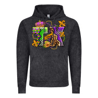 Vintage Black texas mardi gras olivia Vintage Hoodie - OliviaCreatesArt