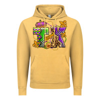 Vintage Mustard texas mardi gras olivia Vintage Hoodie - OliviaCreatesArt