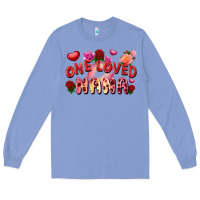 Colony Blue One loved nana Valentine's Day Long Sleeve Tee - FaDigitalArtStudio
