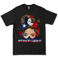 Black Puerto Rico messy bun Premium Tee - NancyCooperArtShop