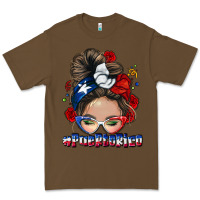 Cacao Puerto Rico messy bun Premium Tee - NancyCooperArtShop