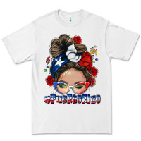 White Puerto Rico messy bun Premium Tee - NancyCooperArtShop