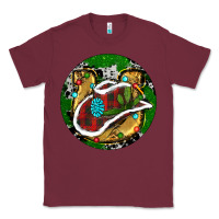 Burgundy Cowboy Christmas Classic Tee - RanaPortraitStore