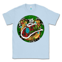 Dusty Blue Cowboy Christmas Classic Tee - RanaPortraitStore