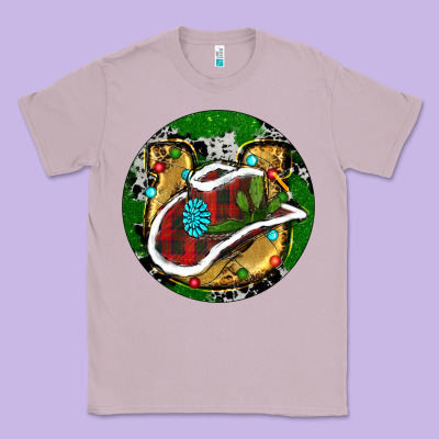 Cowboy Christmas Classic Tee Designed By Ranaportraitstore