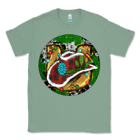 Sage Cowboy Christmas Classic Tee - RanaPortraitStore