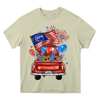 Mossy farm truck,america flag Heavy Core Tee - JahusDesignShop