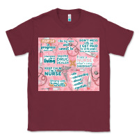 Burgundy funny nurse Classic Tee - TumblerDesignByShophia