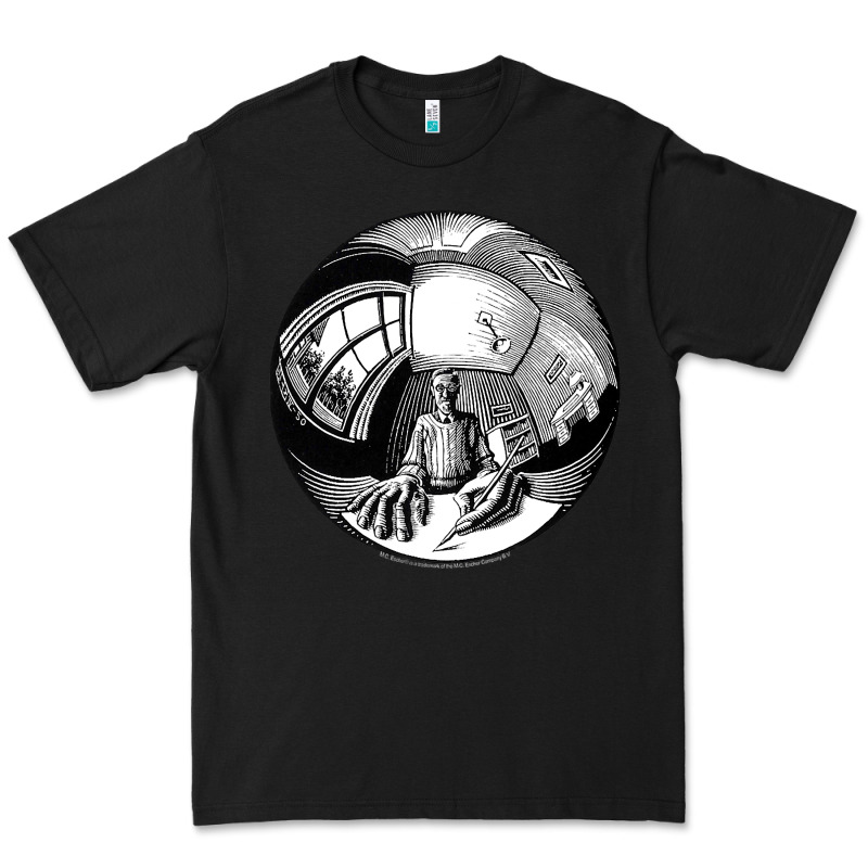 M.c. Escher Spherical Self Portrait Premium Tee by longCreatives | Teevron