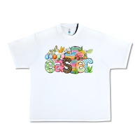 White Happy Easter Easter Day Urban Heavy Tee - CowGirlArtShop