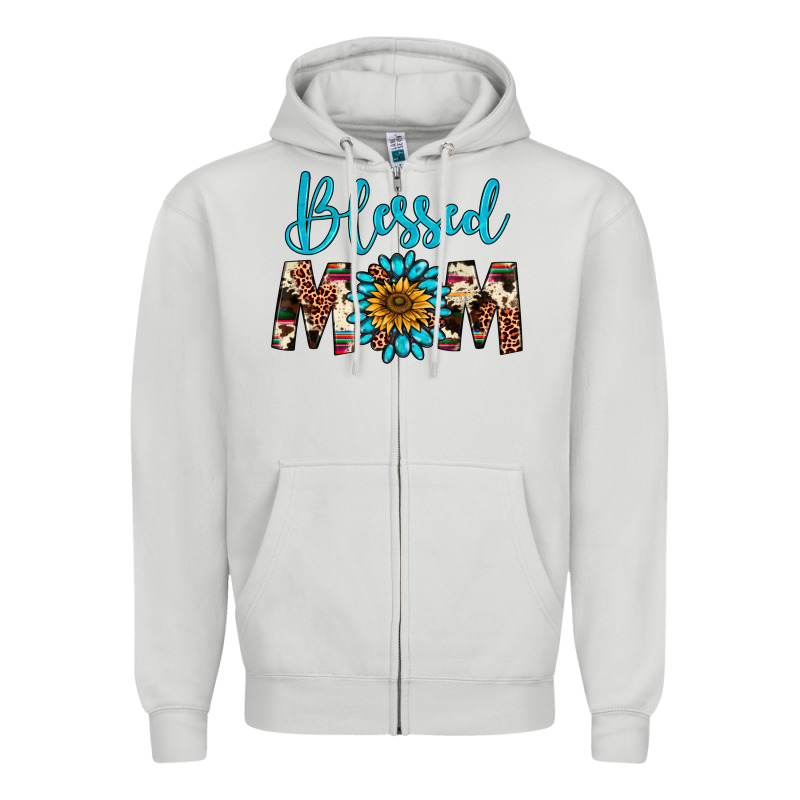 Blessed Mom Zipper Hoodie by Artiststas | Teevron